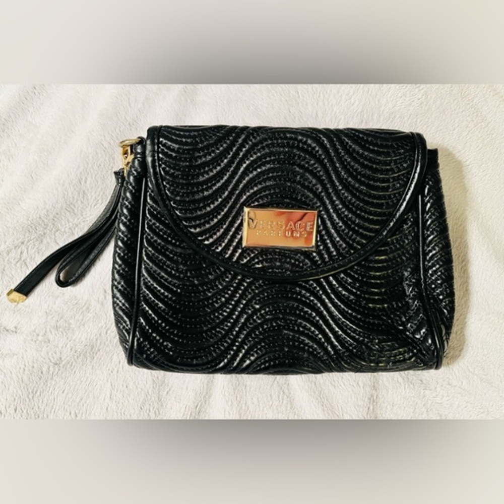 VERSACE Quilted Clutch Wristlet Bag NWOT!